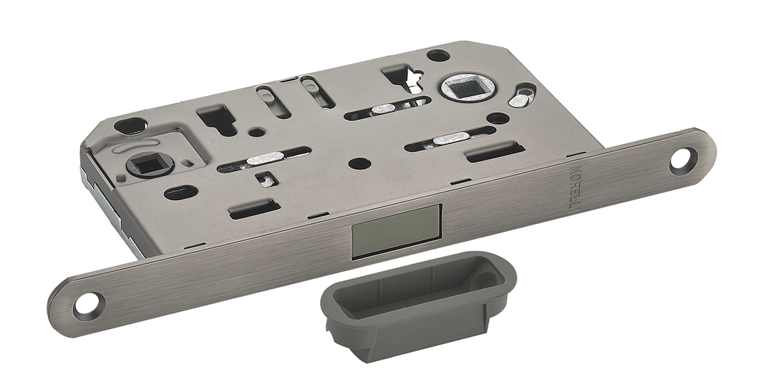 Защелка межкомнатная M1895 GR магнитная, сантехническая, цвет графит фото купить в Тольятти