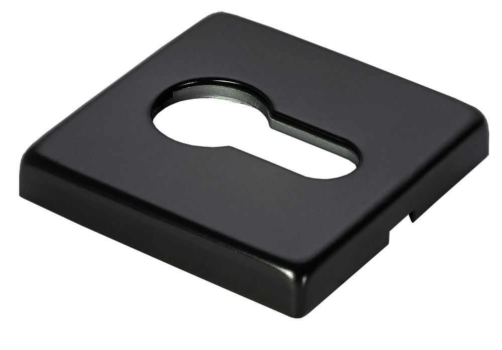 Накладка под евроцилиндр LUX-KH-S5 NERO-ST, цвет - черный soft-touch фото купить Тольятти