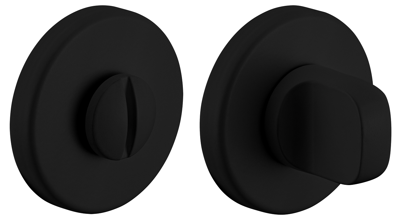 Завертка сантехническая LUX-WC-R5 NERO-ST, цвет - черный soft-touch фото купить Тольятти