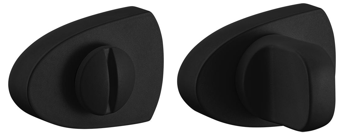 Завертка сантехническая LUX-WC-UN NERO-ST цвет - черный soft-touch фото купить Тольятти