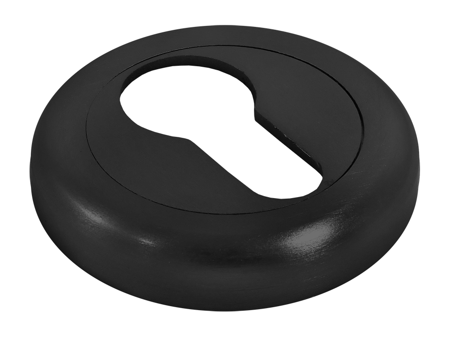 Накладка на ключевой цилиндр LUX-KH-R4 NERO на круглой розетке, цвет - черный фото купить в Тольятти