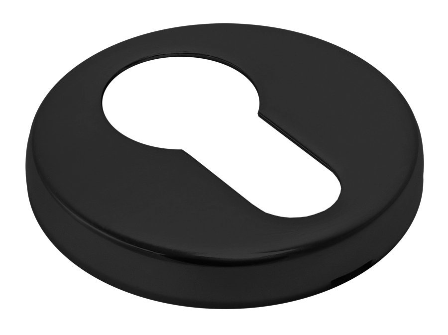 Накладка на ключевой цилиндр LUX-KH-R3-E NERO на круглой розетке, цвет - черный фото купить в Тольятти