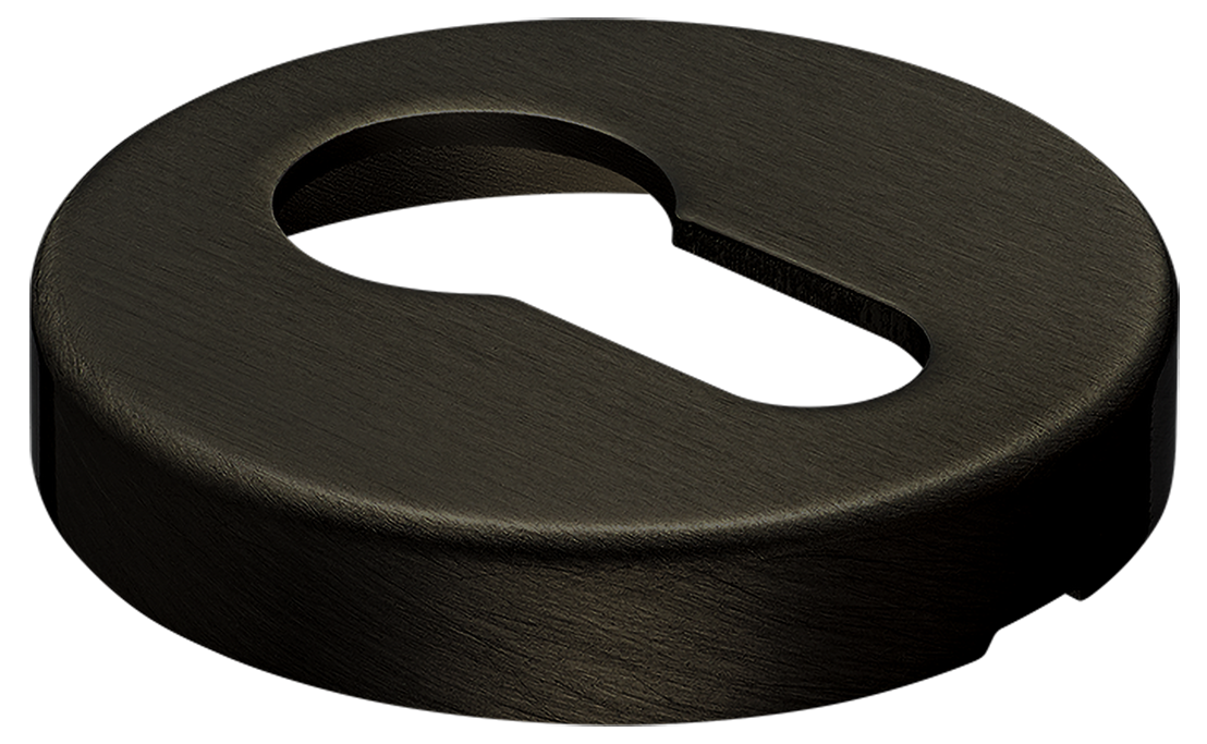 Накладка на ключевой цилиндр LUX-KH-R6 ANT на круглой розетке, цвет - антрацит фото купить в Тольятти