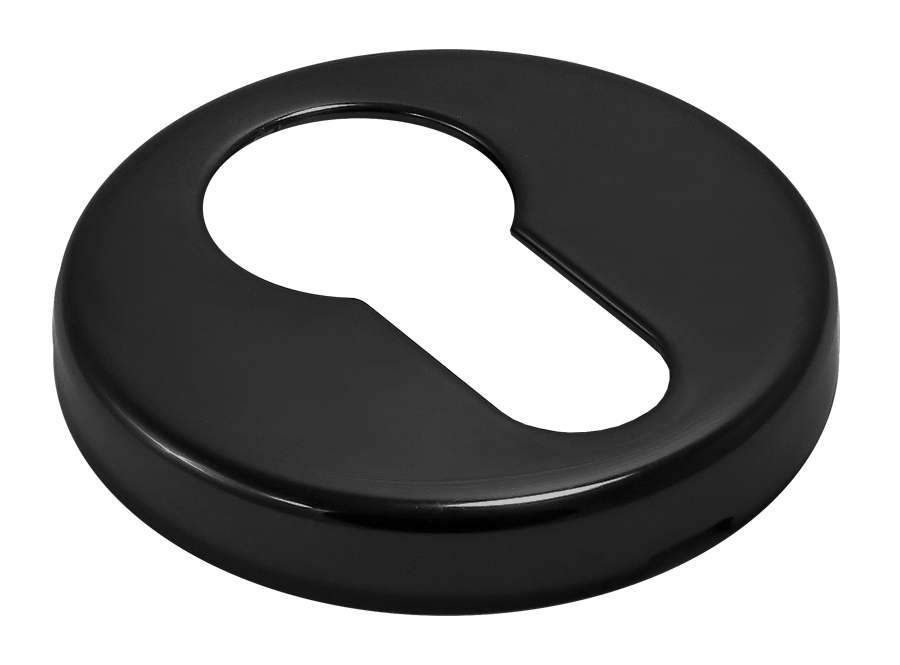 Накладка на ключевой цилиндр LUX-KH-R3 NERO на круглой розетке, цвет - черный фото купить в Тольятти