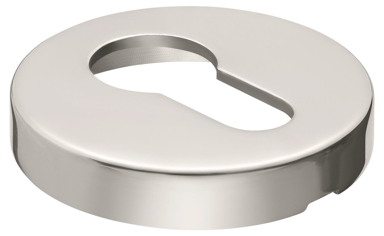 Накладка LUX-KH-R2 NIK на ключевой цилиндр на круглой розетке, цвет никель фото купить в Тольятти