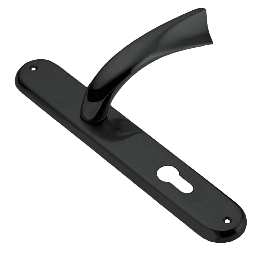 Ручка дверная на планке TENDER PL NIN, цвет черный никель, латунь фото купить в Тольятти