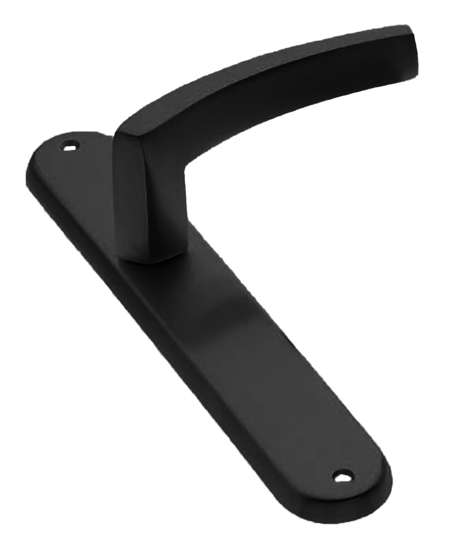 Ручка дверная на планке WIND PL NERO, цвет черный, латунь фото купить в Тольятти