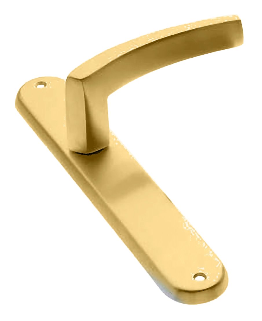 Ручка дверная на планке WIND PL OSA, цвет матовое золото, латунь фото купить в Тольятти