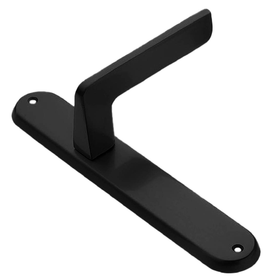 Ручка дверная на планке ROCK PL NERO, цвет черный, латунь фото купить в Тольятти