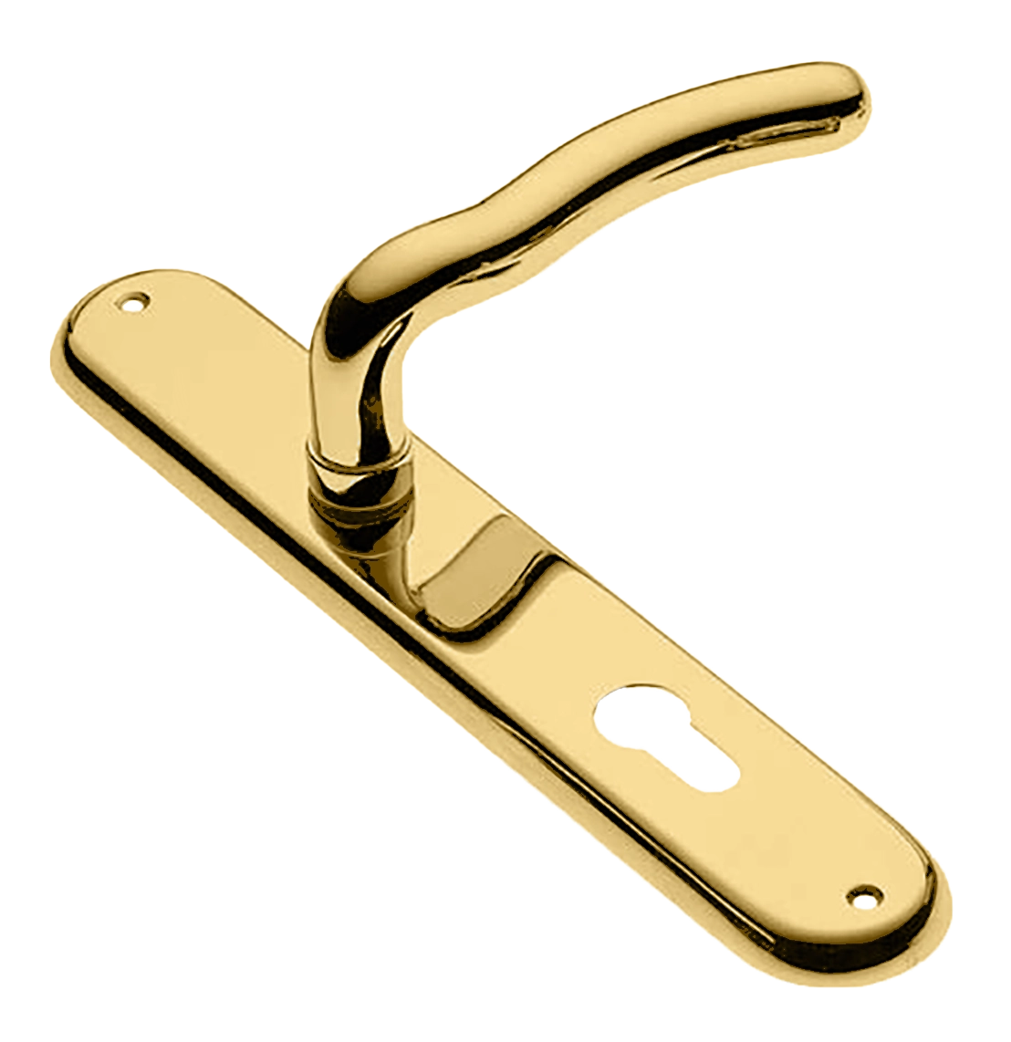 Ручка дверная на планке SNAKE PL OTL, цвет золото, латунь фото купить в Тольятти