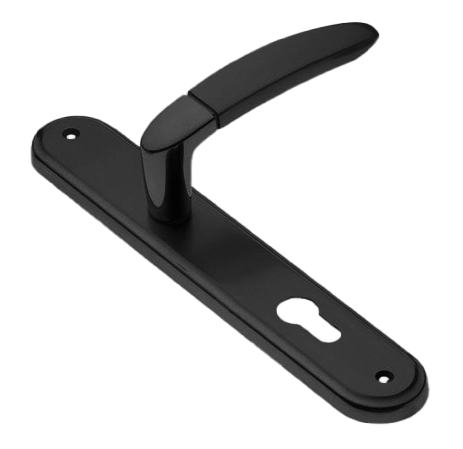 Ручка дверная на планке SAIL PL NERO, цвет черный, латунь фото купить в Тольятти