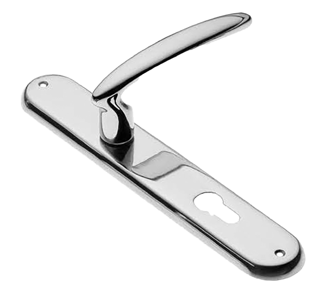 Ручка дверная на планке FLAMINGO PL CRO, цвет хром, латунь фото купить в Тольятти