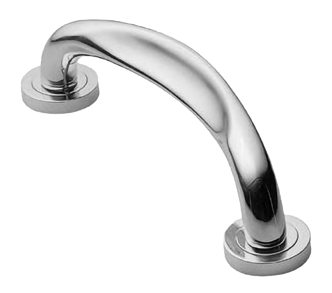 Ручка-скоба дверная RAFT PH CRO на круглой розетке, цвет хром, латунь фото купить в Тольятти