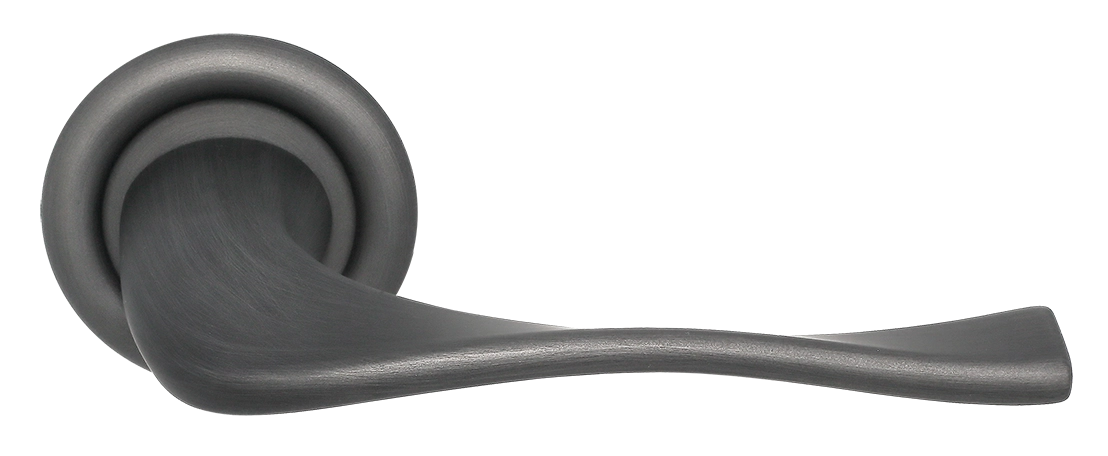 Ручка дверная SKYSCRAPER R7 SST на круглой розетке