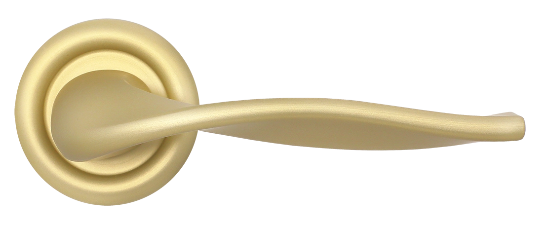 Ручка дверная SKYSCRAPER R7 AH на круглой розетке, цвет Осенний мёд/Autumn Honey фото купить в Тольятти