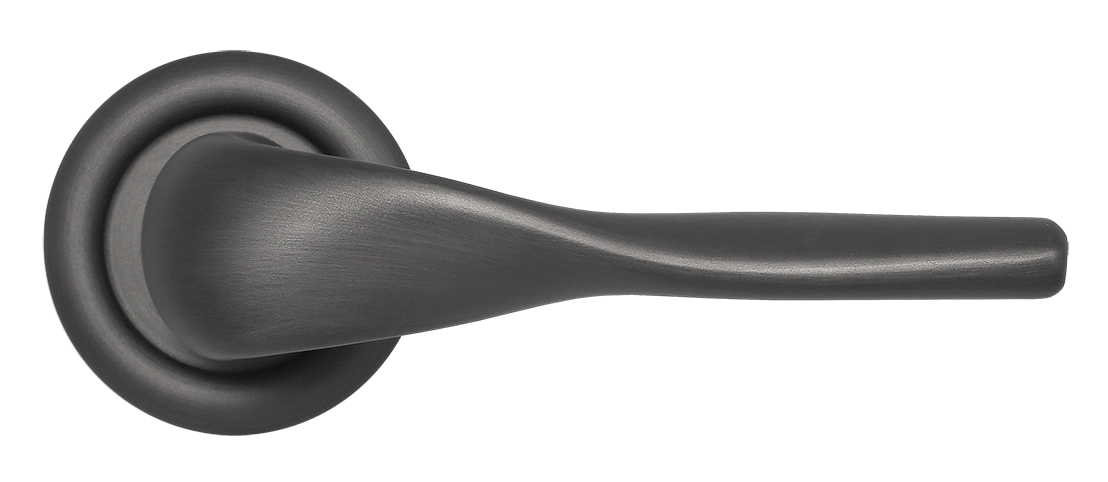 Ручка дверная LVB R7 SST на круглой розетке, цвет Летняя гроза/Summer Storm фото купить в Тольятти