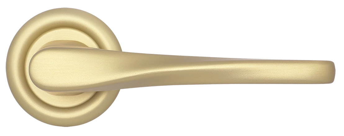 Ручка дверная THE OLYMPICS R7 AH на круглой розетке, цвет Осенний мёд/Autumn Honey фото купить в Тольятти