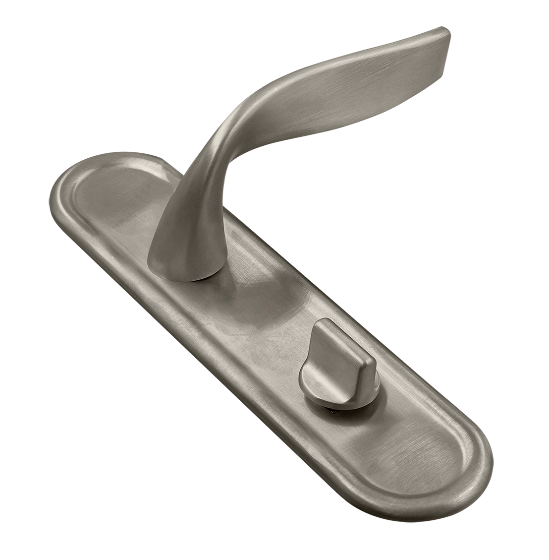 Ручка дверная SKYSCRAPER PLR WC SMI на планке под сантехническую завертку, цвет Весенняя дымка/Spring Mist фото купить Тольятти