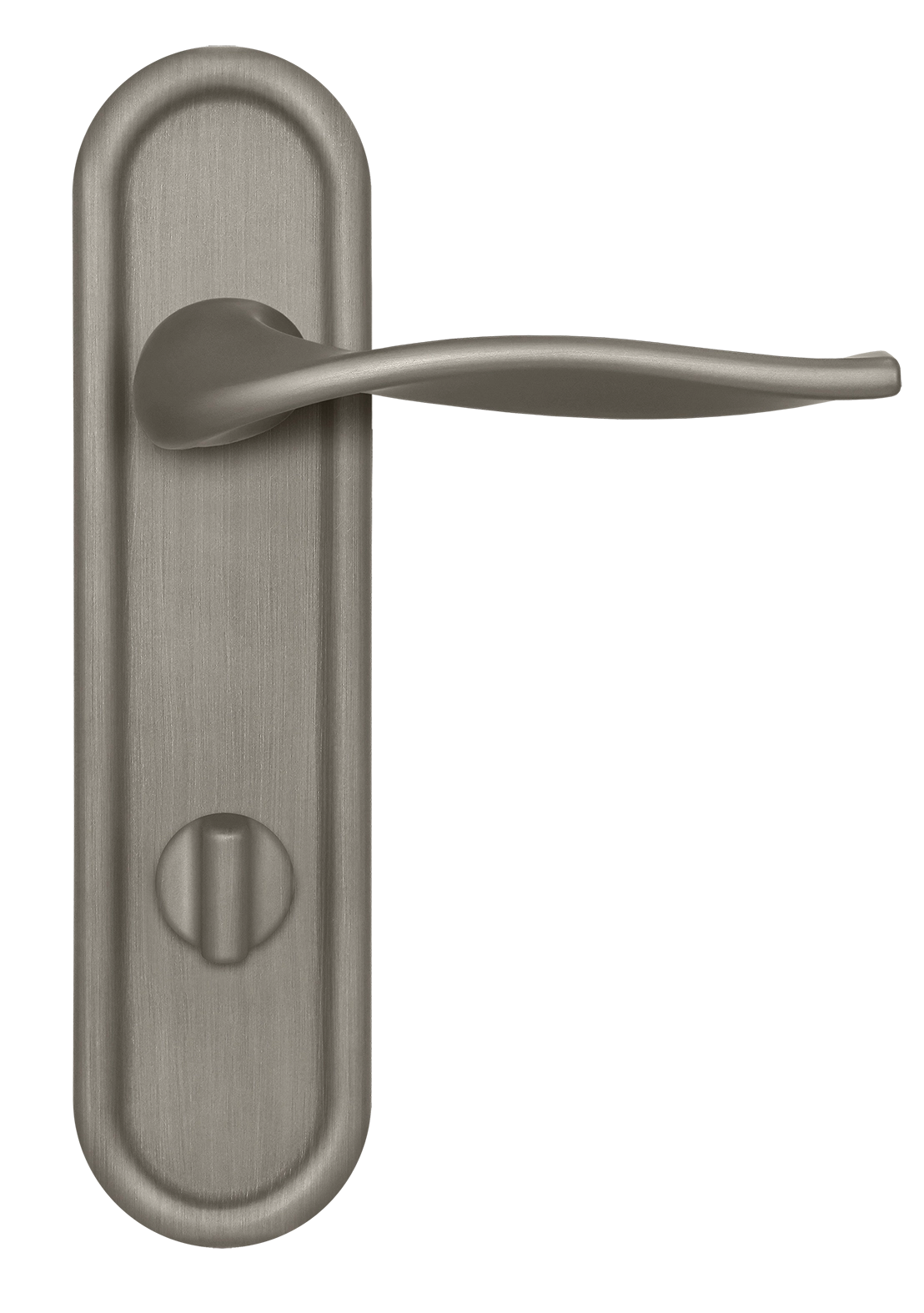 Ручка дверная SKYSCRAPER PLR WC SMI на планке под сантехническую завертку, цвет Весенняя дымка/Spring Mist фото купить в Тольятти