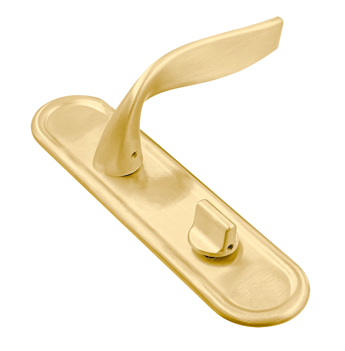 Ручка дверная SKYSCRAPER PLR WC AH на планке под сантехническую завертку, цвет Осенний мёд/Autumn Honey фото купить Тольятти