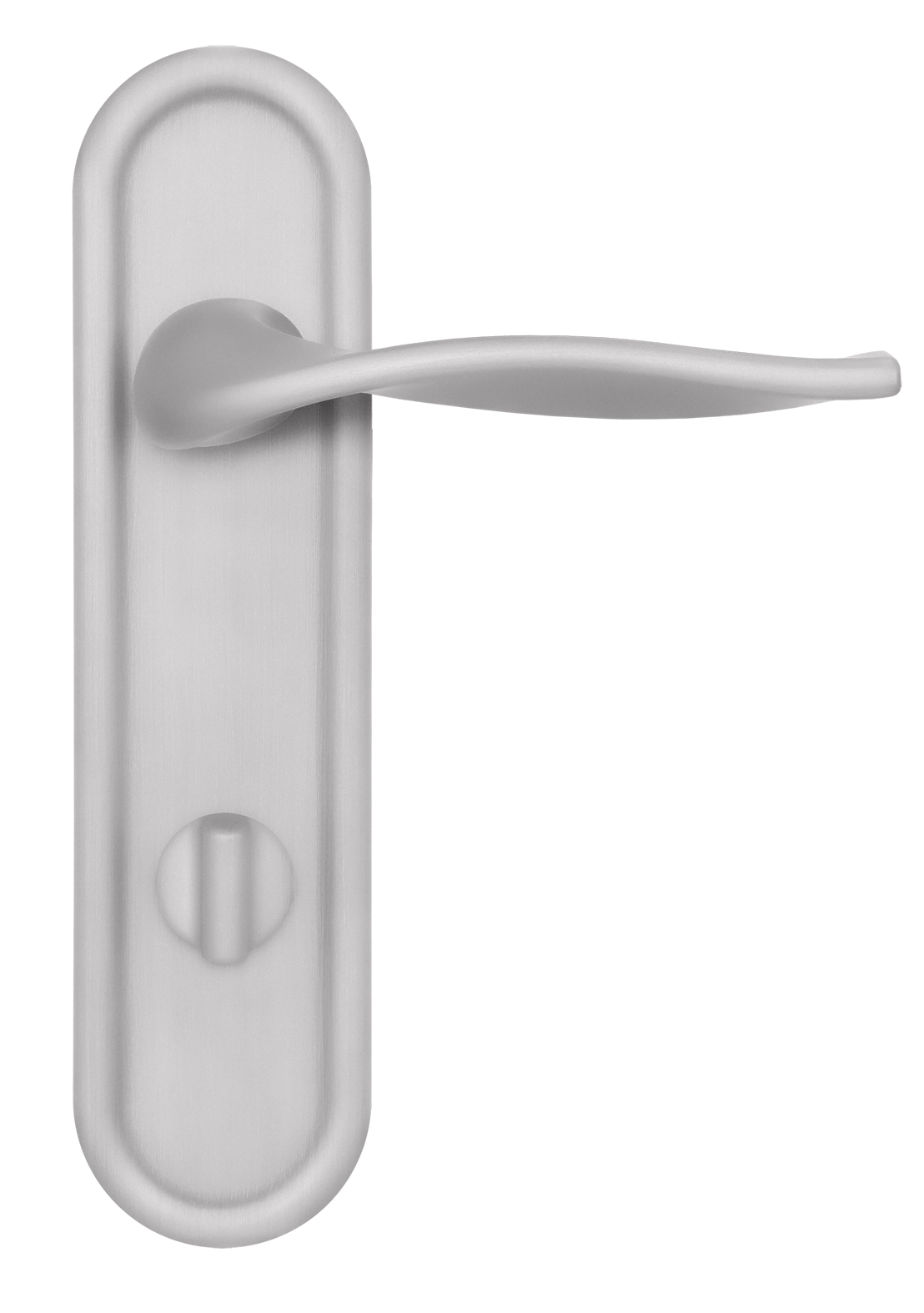 Ручка дверная SKYSCRAPER PLR WC SSW на планке под сантехническую завертку, цвет Стокгольмский снегопад/Stockholm Snowfall фото купить в Тольятти