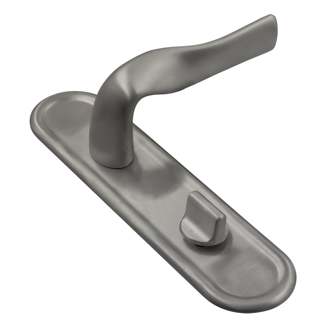 Ручка дверная LVB PLR WC WF на планке под сантехническую завертку, цвет Зимняя стужа/Winter Frost фото купить Тольятти