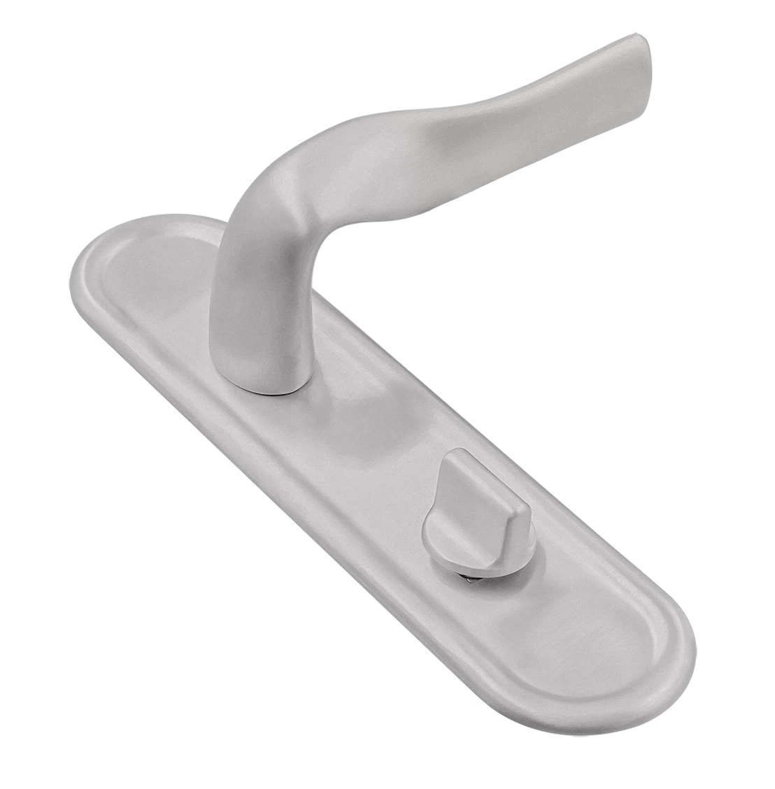 Ручка дверная LVB PLR WC SSW на планке под сантехническую завертку, цвет Стокгольмский снегопад/Stockholm Snowfall фото купить Тольятти