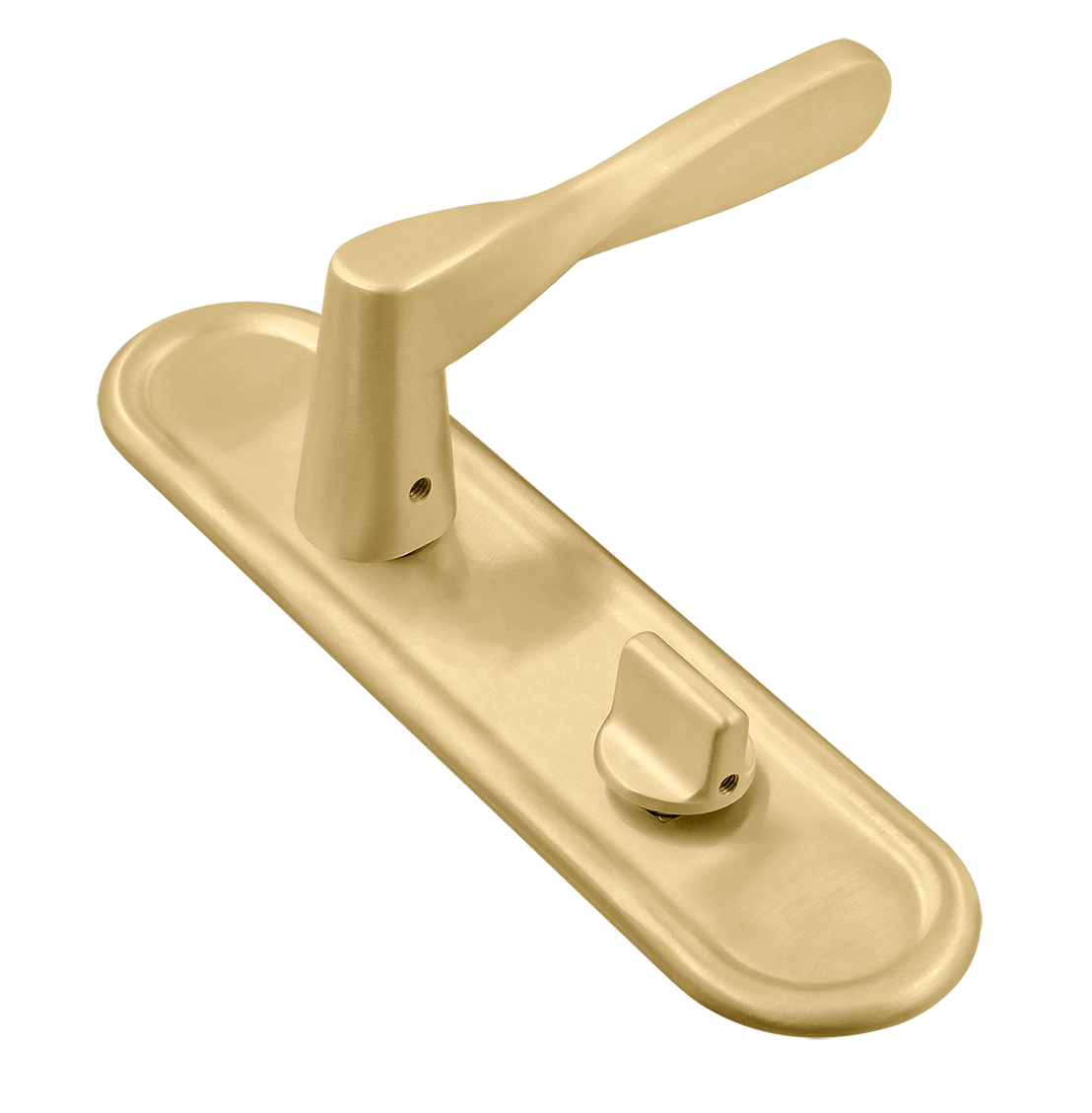 Ручка дверная THE OLYMPICS PLR WC AH на планке под сантехническую завертку, цвет Осенний мёд/Autumn Honey фото купить Тольятти