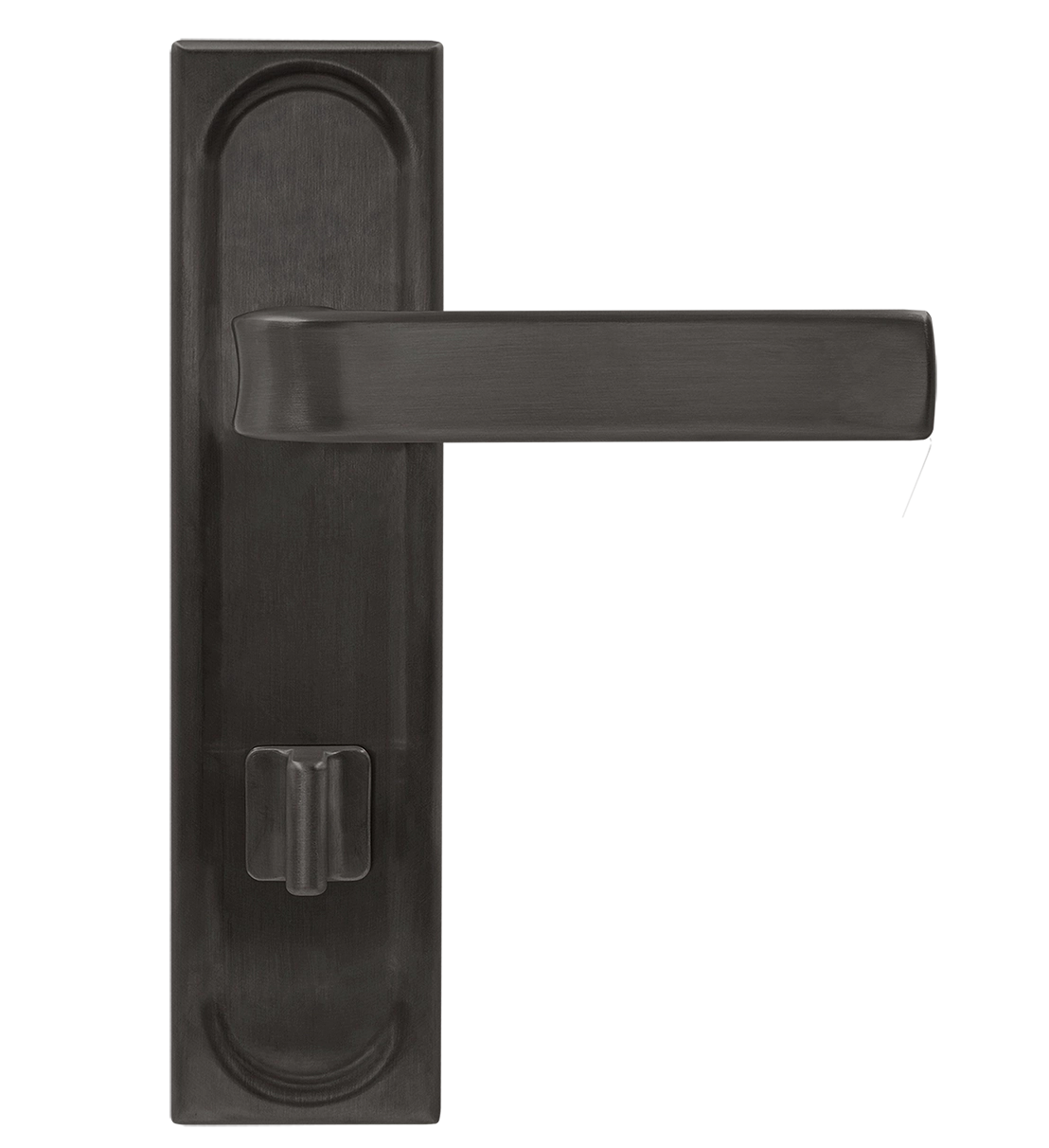 Ручка дверная THE BUS STATION PLS WC SST на планке под сантехническую завертку, цвет Летняя гроза/Summer Storm фото купить в Тольятти