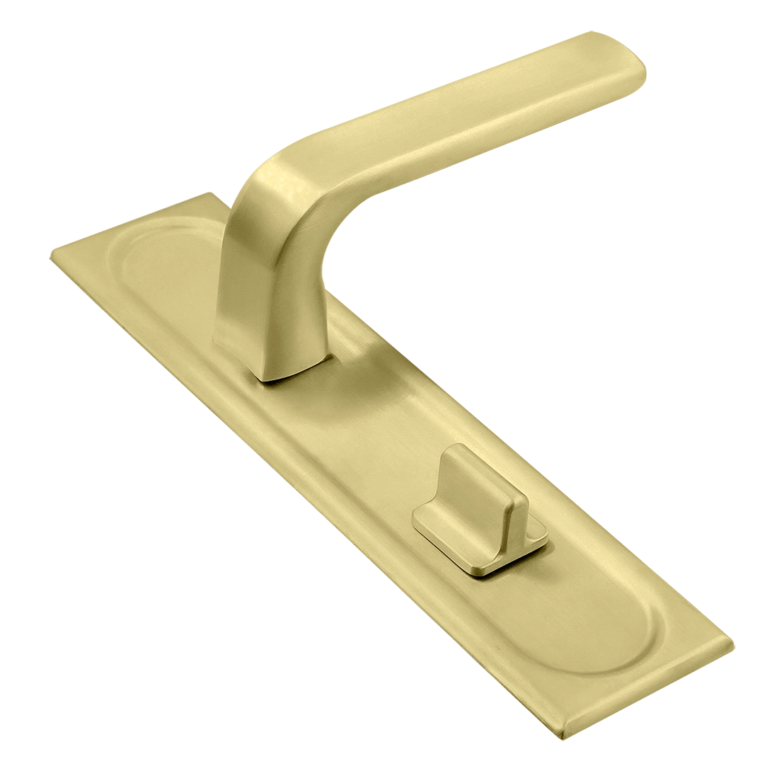 Ручка дверная THE BUS STATION PLS WC AH на планке под сантехническую завертку, цвет Осенний мёд/Autumn Honey фото купить Тольятти