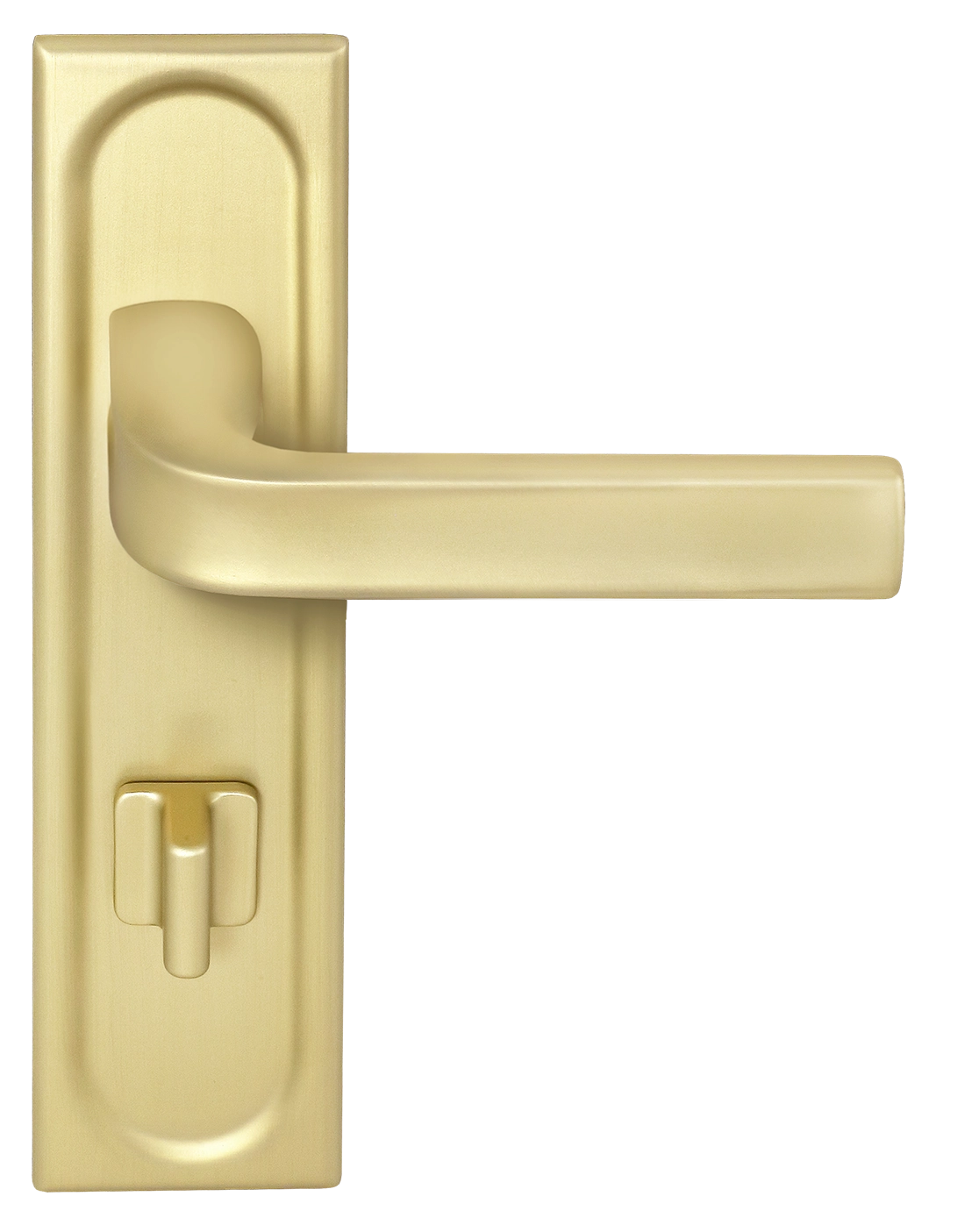 Ручка дверная THE BUS STATION PLS WC AH на планке под сантехническую завертку, цвет Осенний мёд/Autumn Honey фото фурнитура Тольятти