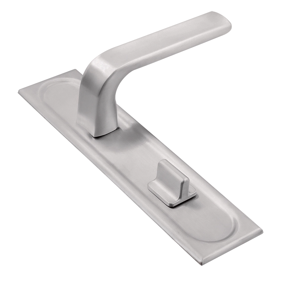 Ручка дверная THE BUS STATION PLS WC SSW на планке под сантехническую завертку, цвет Стокгольмский снегопад/Stockholm Snowfall фото купить Тольятти