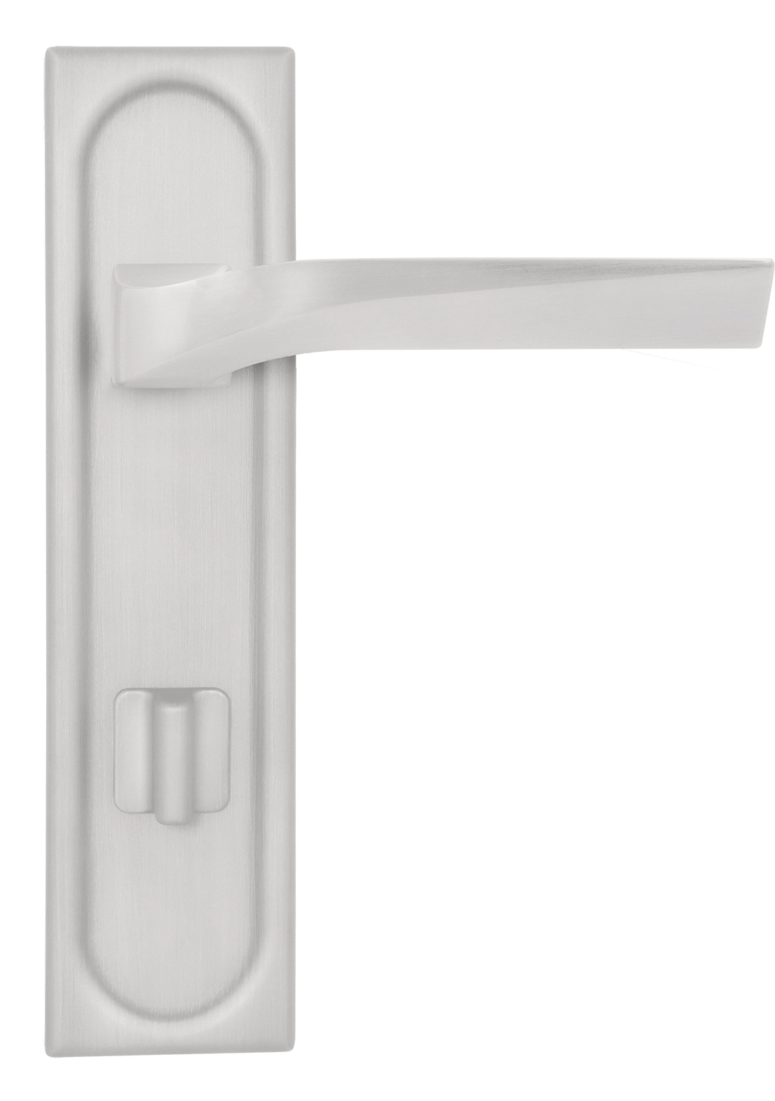 Ручка дверная WD CONCERT HALL PLS WC SSW на планке под сантехническую завертку, цвет Стокгольмский снегопад/Stockholm Snowfall фото купить в Тольятти