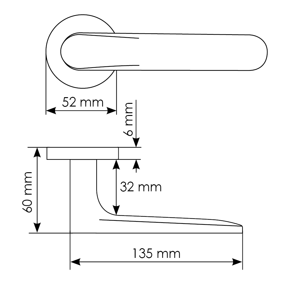 Комплект дверных ручек MH-59-R6 BL с заверткой MH-WC-R6 BL + магнитный замок M1895 BL, цвет черный фотомореллиТольятти