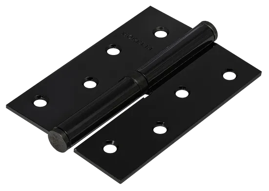 Петля карточная разъемная MSND 100X70X2.5 BL L с подшипником стальная левая, врезная цвет черный фото купить Тольятти