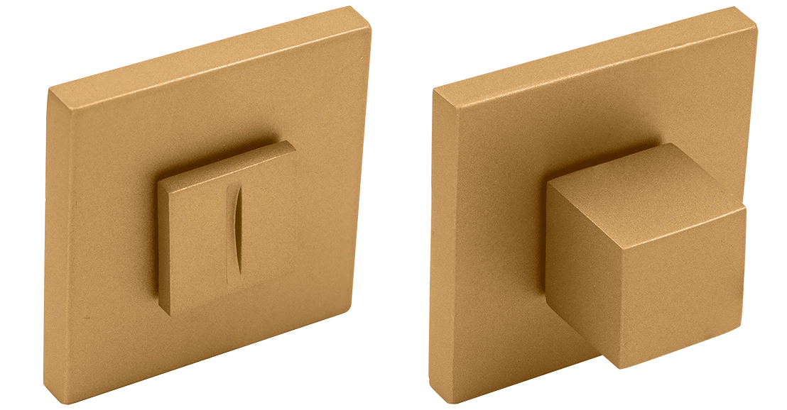 Завертка сантехническая MH-WC-S6 FTG на квадратной розетке 6мм цвет матовое итальянское золото фото купить Тольятти