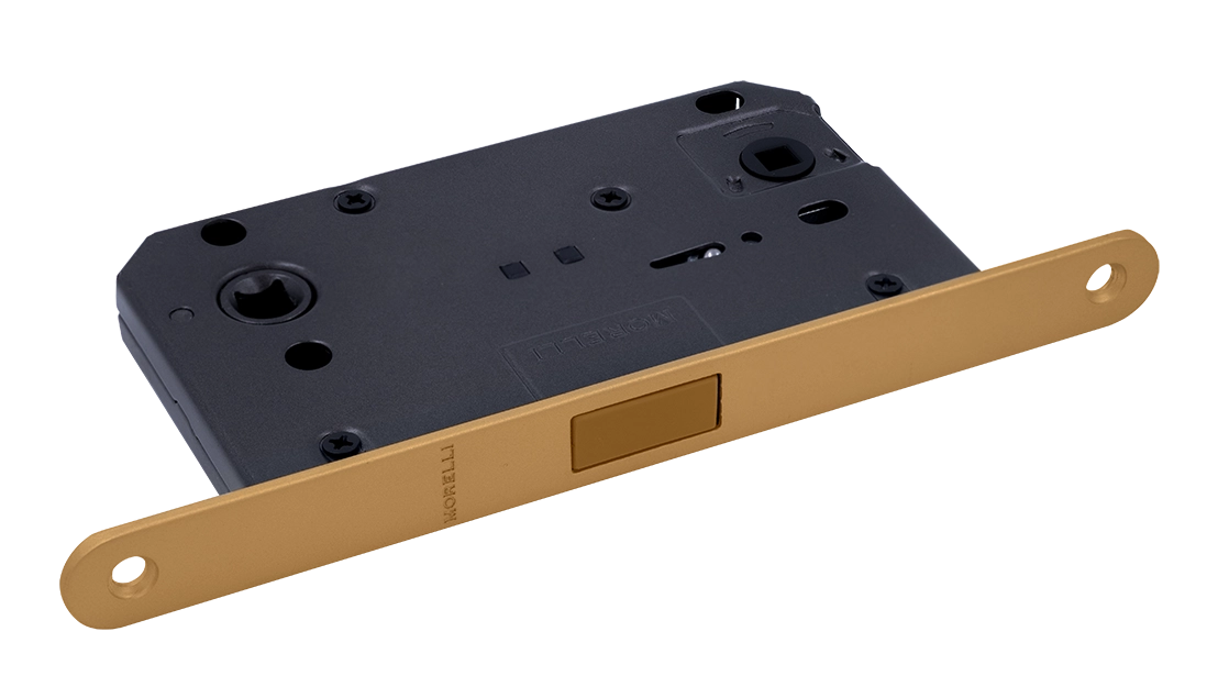 Защелка межкомнатная M1895 FTG магнитная, сантехническая, цвет матовое итальянское золото фото купить Тольятти