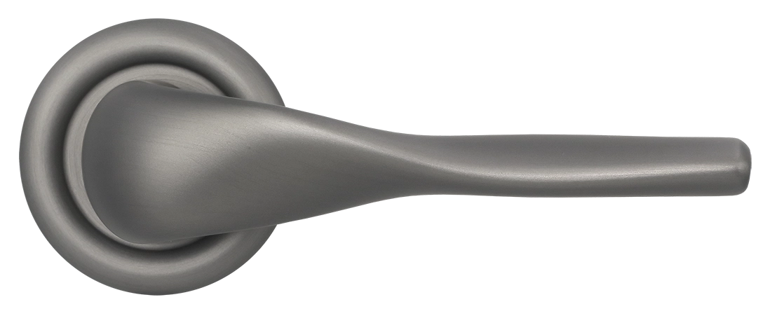 Ручка дверная LVB R7 WF на круглой розетке, цвет Зимняя стужа/Winter Frost фото купить в Тольятти