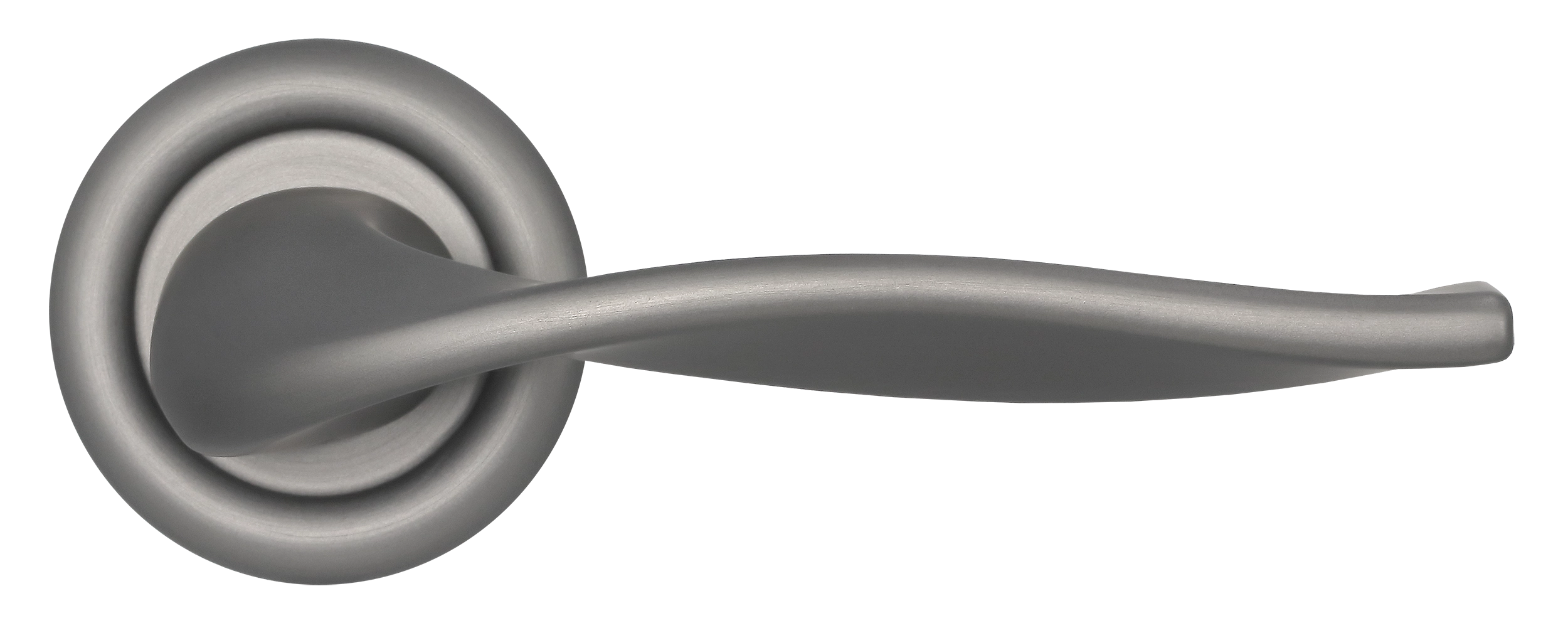 Ручка дверная SKYSCRAPER R7 WF на круглой розетке, цвет Зимняя стужа/Winter Frost фото купить в Тольятти