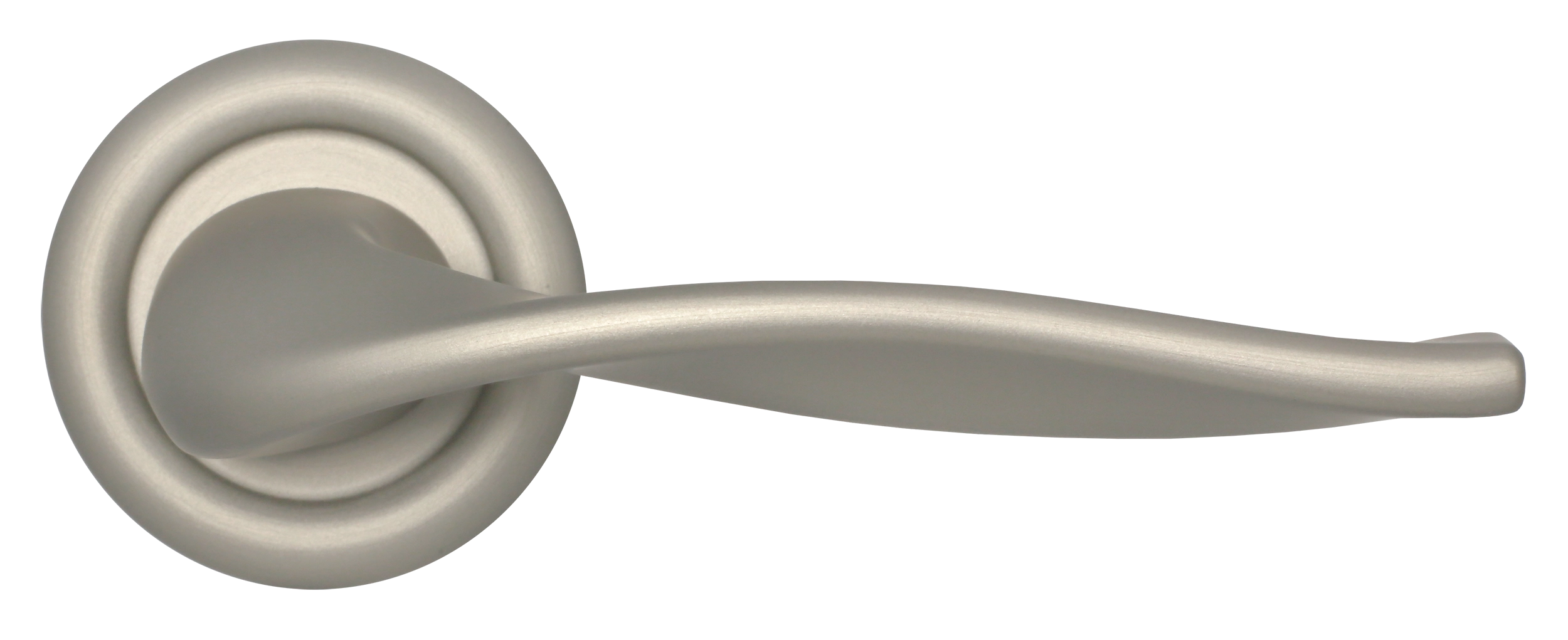 Ручка дверная SKYSCRAPER R7 SMI на круглой розетке, цвет Весенняя дымка/Spring Mist фото купить в Тольятти