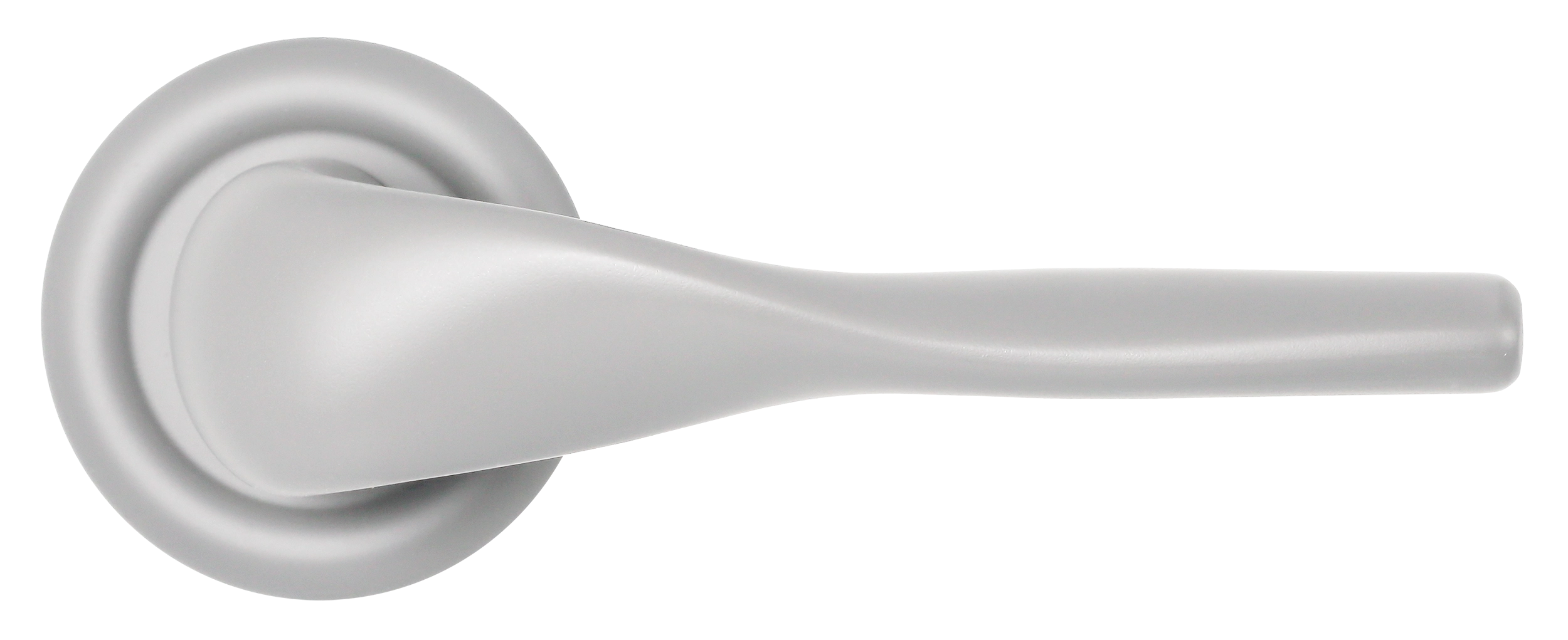 Ручка дверная LVB R7 SSW на круглой розетке, цвет Стокгольмский снегопад/Stockholm Snowfall фото купить в Тольятти