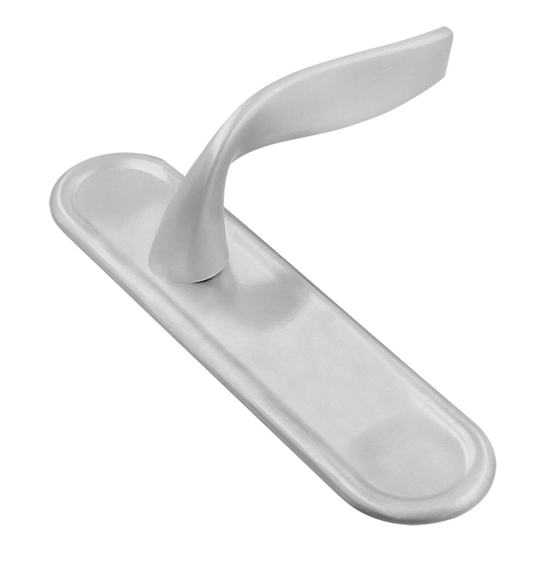 Ручка дверная SKYSCRAPER PLR SSW на планке, цвет Стокгольмский снегопад/Stockholm Snowfall фото купить Тольятти