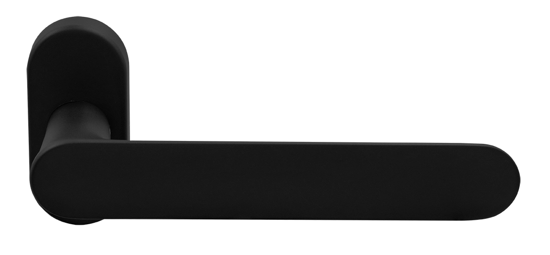 Ручка оконная LE BOAT W1 NERO-ST на прямоугольной розетке, цвет черный soft-touch, латунь фото morelli Тольятти