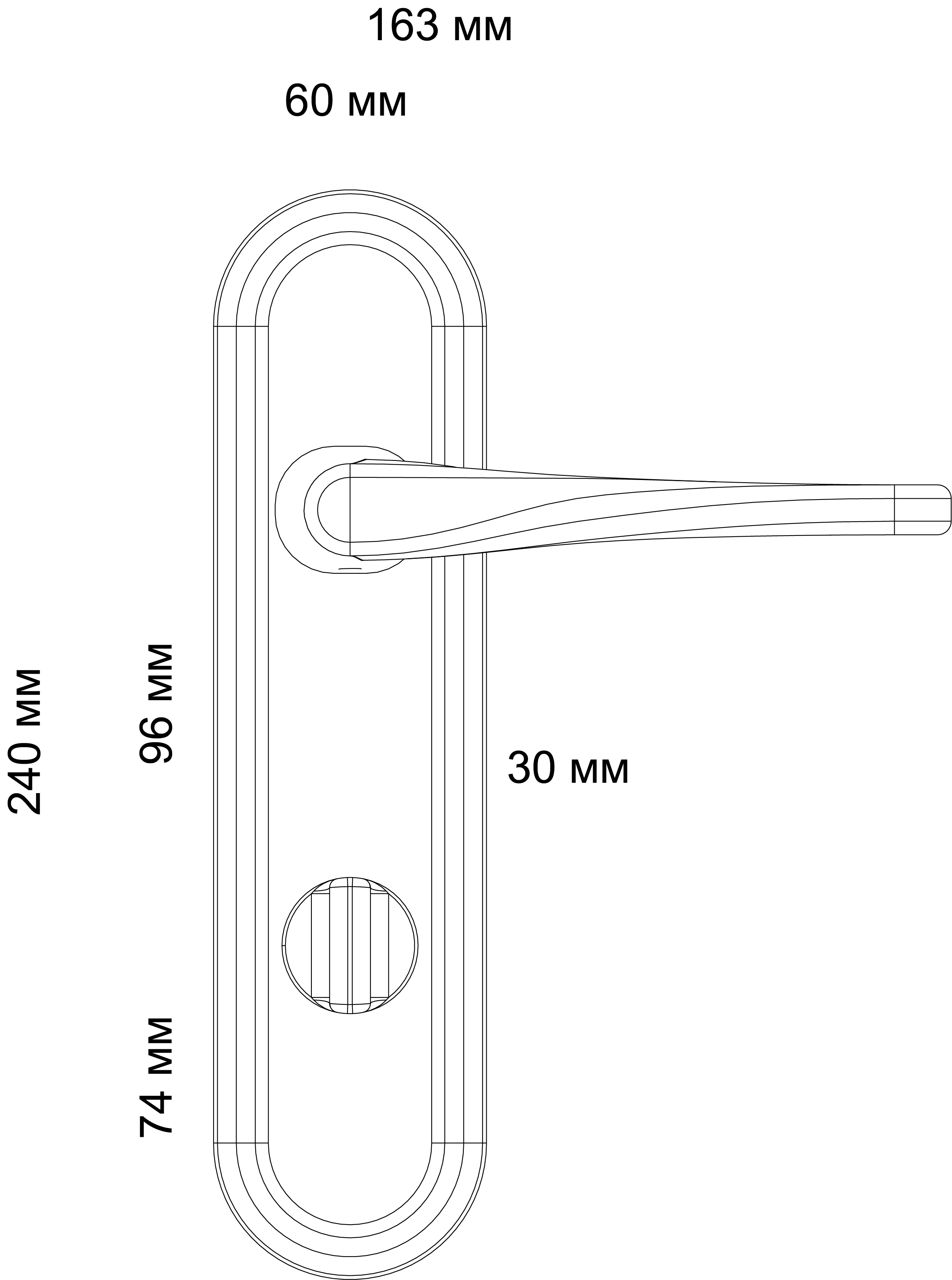 Ручка дверная THE OLYMPICS PLR WF на планке, цвет Зимняя стужа/Winter Frost фото фурнитура Тольятти