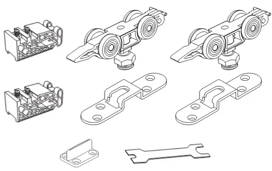 STABLE SET V-2 160KG, комплект ролики-стопор 160кг фото купить Тольятти