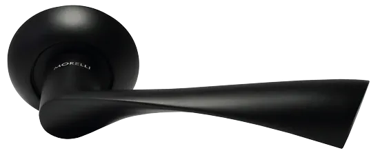 КАПЕЛЛА, ручка дверная MH-01 BL, цвет - черный фото купить Тольятти