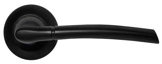 ПИЗА, ручка дверная MH-06 BL, цвет - черный фото купить в Тольятти