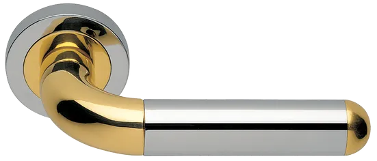 GAVANA R2 COT, ручка дверная, цвет - глянцевый хром/золото фото купить Тольятти