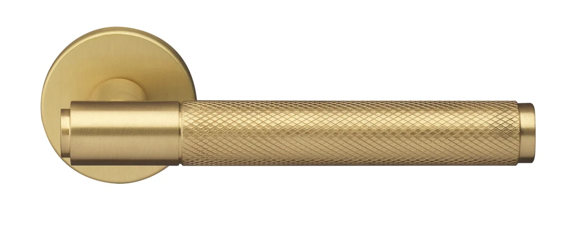 BRIDGE R6 OSA, ручка дверная с усиленной розеткой, цвет -  матовое золото фото купить Тольятти