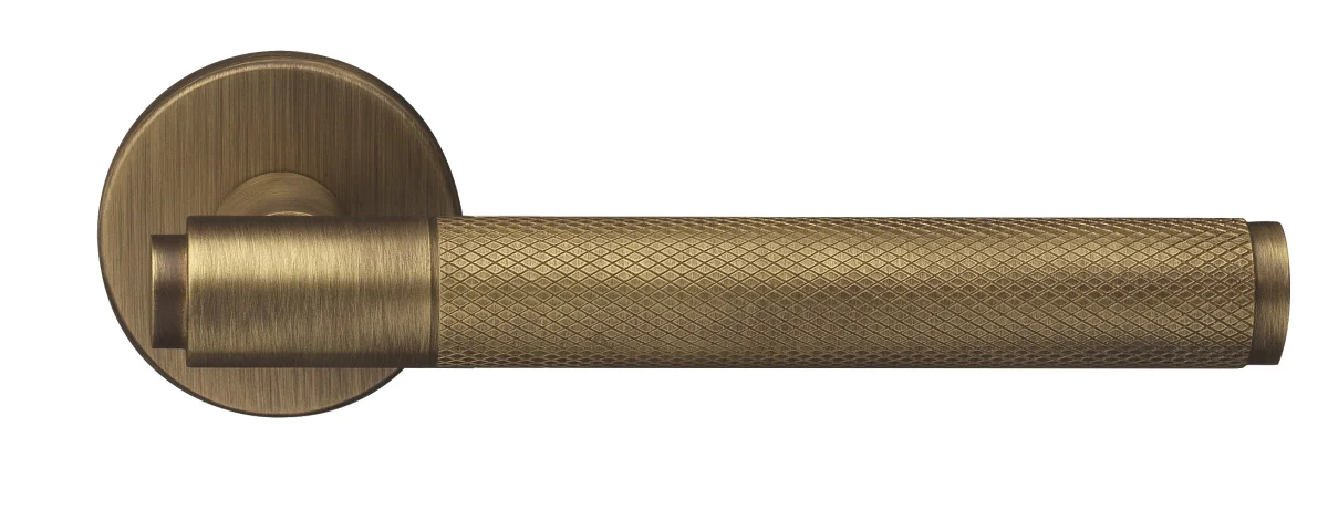 BRIDGE R6 BGO, ручка дверная с усиленной розеткой, цвет -  матовая бронза фото купить Тольятти